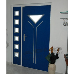 ADLO - Sicherheitst�r ARDEN, Glasausf�hrung P451 Color, mit seitlicher Lichtl�cke