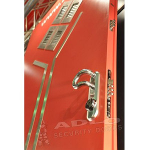 ADLO - Sicherheitst�r ZENEX, Glasausf�hrung P503 Detail, Leisten rostfrei