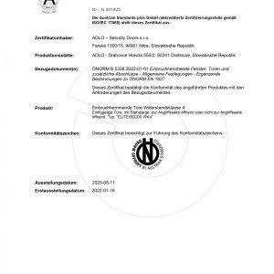 ADLO Security doors - Widerstandklasse 4