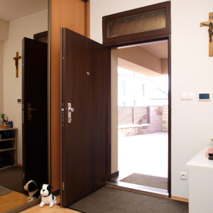 ADLO - Thermo-Au�enraumt�r TEJEN, glatt mit Oberlichte, Gesamth�he der Zusammenstellung 246 cm