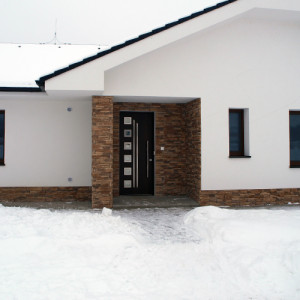 ADLO - Thermo-Sicherheitst�r Kasim, verglast PS552, atyp. T�rgriff, Leisten aus rostfreiem Stahl