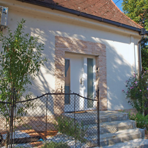 ADLO - Thermo-Au�enraumt�r TEDUO, verglast PS370, seitlicher Fixteil, T�roberfl�che RAL 9003