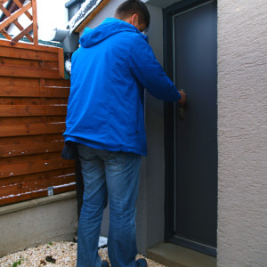 ADLO - Thermo-Au�enraumt�r TEJEN, H�he atypisch 188 cm, Breite atypisch 68 cm, T�roberfl�che G411