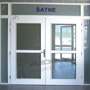 ADLO - Sicherheitst�r TEDUO, atypische Glasausf�hrung, mit Lichtl�cken