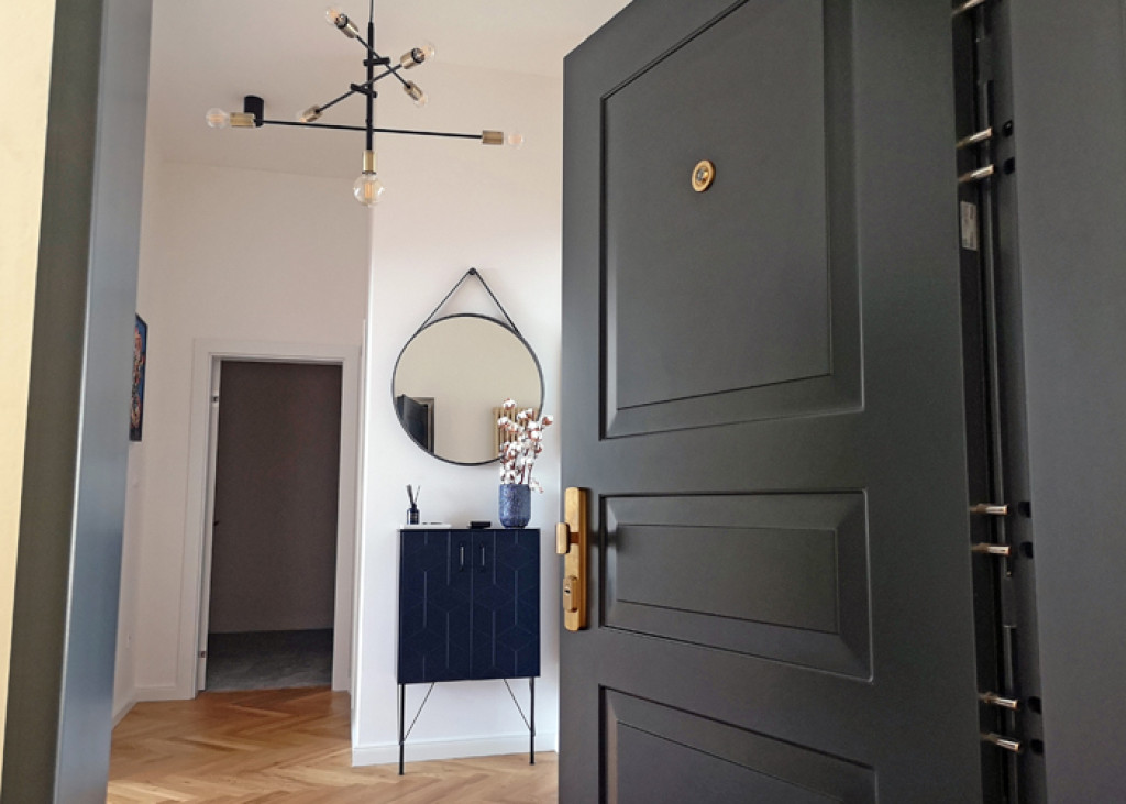 Sicherheitstür ADUO, Kassettenausführung 250-KV 1, Türoberfläche RAL 7016 matt Sicherheitstür ADUO, Kassettenausführung 250-KV 1, Türoberfläche RAL 7016 matt