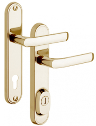 Schutzbeschlag Rostex R4 Decor, Rund, Titan gl�nzend, Griff - Griff