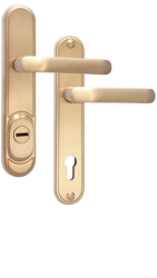 Schutzbeschlag Rostex R4 Decor, Rund, Edelstahl Titan matt, Dr�cker - Dr�cker