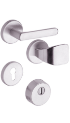 Sicherheits-Rosettenbeschlag Rostex R1/S, rund, Edelstahl matt, f�r Serie Economy