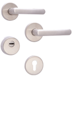 Sicherheitsrosettenbeschlag Rostex R4/S MT finish, Rund, Edelstahl matt, f�r Serie Elite und Termo