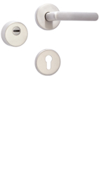 Rosettengarnitur Rostex R3/S MTL Finish, Rund, Edelstahl matt, Exklusiv, f�r Griff, f�r Serie Elite und Termo