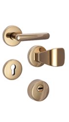 Sicherheitsrosettenbeschlag Rostex R1/S MT finish, rund, Titan gl�nzend, f�r Serie Elite und Termo