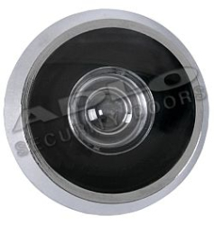 Panorama-Sichtfenster 180� Resist, Edelstahl matt mit Abdeckung