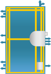 TEJEN Einbruchsichere Haust�r Thermo